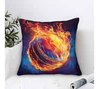 DAZBDEOCK 3D Printed Cricket Throw Pillow Covers Throw Pillow Case Garden Cushion Super Soft Pack of 2 Home Decor for Sofa Bedroom 45x45cm