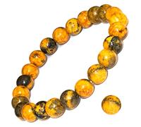 DAZCOLO Natural Gemstone Bracelet 7.5 In Stretch Gems Stones 8mm (0.31") Round,Beads Healing Crystals Quartz,Chakra Bracelet,Y2K,Bracelets for Women Men Girls Gifts (Unisex), Crystal