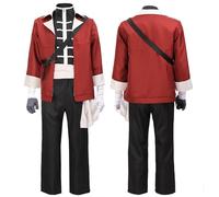 DAZCOS Mens Cosplay Costume Red Jacket outfit