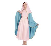 DAZCOS Virgin Mary Costume for Women Halloween Cosplay (PINK, Medium)