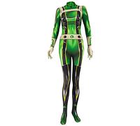 DAZCOS Womens US Size Green Bodysuit Anime Cosplay Costume, Green, Small