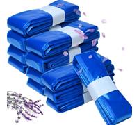 Dazhtu 12 Pieces Refill Cassettes 4.5 m, Supplementary Film, Diaper Bucket, Diaper Bucket, Supplementary Film, for Litter Locker, Blue