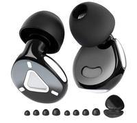 Dazhtu Ear Plugs for Sleeping Noise Cancelling,Ultralight Reusable Sleep Earplugs with 8 Ear Tips,Silicone Hearing Protection for Concert and Travel,Focus,Soft Earplugs for Sleep(Black White)