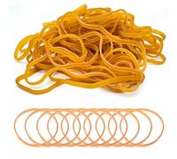 DAZISEN 50 Pcs Large Band - Heavy Duty Rubber Bands Thick Strong Wide High Elasticity for Home School Office Supplies