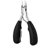 DAZISEN Precision Toenail Clippers - Professional Nail Clippers for Thick for Ingrown Toenails Stainless Steel Clippers Toenail Cutters Toenail Scissors for Elderly/Women/Men(Black)