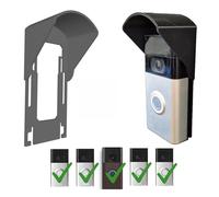 DAZMO RingDoorbell Rain Cover No Drill Weather Protector for 1, 2, 2nd Generation, 3, 3 Plus, 4, Batterry Video Doorbell Pro Plus, Anti Glare,Sun Shade Made in UK