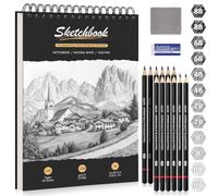 DazSpirit A4 Sketchbook, Hardcover Sketch Book with 200g/m² Thick Paper