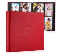 DazSpirit Photo Album 6x4 600 Pockets, Leather Cover with Elegant Embossed Pattern, Extra Large Capacity Wedding Anniversary Baby Family Momory Book, Classic Slip in Pages for Easy Organization