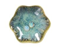 dazuihou Ceramic Trinket Dish, Ring Tray, Decorative Jewelry Dish, Decoration Plate for Earrings, Rings, Jewelry Dish Holder, Key Bowl, Trinket Tray, Earring Holder for Women (Crystal Green)