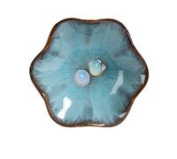 dazuihou Ceramic Trinket Dish, Ring Tray, Decorative Jewelry Dish, Decoration Plate for Earrings, Rings, Jewelry Dish Holder, Key Bowl, Trinket Tray, Earring Holder for Women (Sea Blue)