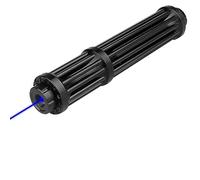 DazulI High Power Blue Beam Rechargeable Torch, Flashlight Adjustable Light with Five Star Cap and Protective Glasses for Hiking and Outdoor Camping Travel