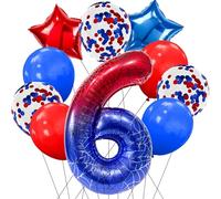 DazzJoy Spider Birthday Decoration 6 Years Boy