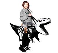 Dazzle Bright Inflatable Dinosaur Costume Adult, Ride on Dinosaur Inflatable Costume for Adult, Blow Up Dinosaur Cosplay Costume for Halloween Cosplay Party