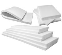 Dazzle Collection High Density Upholstery Foam Sheet Premium Quality Cut to Any Size for Foam Cushioning Bench, Stool, Window Seat Pads, Sofa, Dinning Chair Pads Replacement Pet Bed (24"X24"X4" Inch)