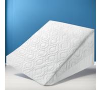 Dazzle Collection Orthopaedic Bed Wedge Support Pillow For Acid Reflux Back Pain, Snoring & Heartburn | Reduces Respiratory Problems | Quilted Removable Washable Cover (1, 51cm X 46cm X 28cm)