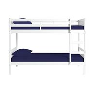 Dazzle Collection Percale 100% Cotton 200 Thread Count Bunk Bed Fitted Sheet 2ft 6" (76cmx190cm) Caravan Campervan - Small Single Bed (Navy) (Navy)