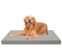 Dazzle Collection Premium Dog Bed Cushion Waterproof Cover Orthopaedic Comfort and Quality Pet Bed Memory Foam for Large Dogs, with Washable & Removable Zipped Cover (X Large (122 x 78 x 5cm), Gray)