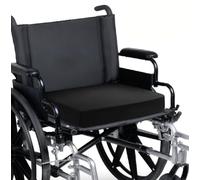 Dazzle Collection Wheelchair Cushions Pressure Relief Soft Foam Waterproof Seat Cushion for Orthopedic Lumbar Support,Pain Relief,Reduce Back Ache,Improve Posture (Black, 18" X 18" X 4")