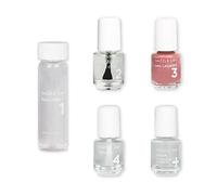 Dazzle Dry Heart's Caress, Medium Dusty Rose 4-Step Kit - Full Coverage Cream (5 Piece Kit/5 Manicures)