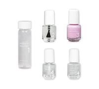 Dazzle Dry Mini 4-Stage System Kit - Soft Caress - Fresh Peony Pink - Full Coverage Cream (5 Piece Kit/5 Manicures)