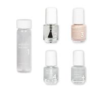 Dazzle Dry Mini Kit 4 Step System - Boss a light and true neutral nude Full Coverage Cream (5-piece Set)