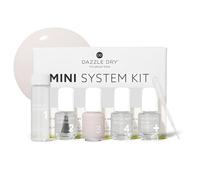 Dazzle Dry Mini Kit 4 Step System - Prima Ballerina, a sheer and milky delicate pink that makes a beautiful French base. (5 Piece Kit / 5 Manicures)