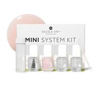 Dazzle Dry Mini Kit 4 Step System - Truth, a pale Himalayan salt pink. Semisheer cream. (5 Piece Kit / 5 Manicures)