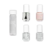 Dazzle Dry Mini Kit 4 Step System - Truth, a pale Himalayan salt pink. Semisheer cream. (5 Piece Kit / 5 Manicures)