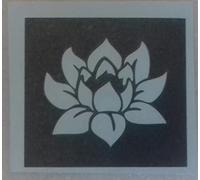 Dazzle Glitter Tattoos 12 x lotus flower stencil mix for etching on glass