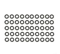 DAZZLEEX 1/2 Inch Retaining Ring Clip with O-Ring for Impact Wrench Socket Retention Black and Silver Steel Set of 50 or 100 Pieces(50pcs)