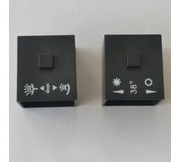 DAZZLEEX 1 Pair Of Thermostatic Control Handles, Black Shower Temperature Control Handle Knob Adjust And Control The Water Temperature