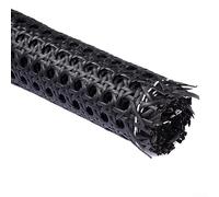 DAZZLEEX 1 Roll Caning Material, Black Rattan Mesh Roll Sheet Webbing Caning Material For Chairs Kit Multi-size Options 50cm*2m