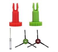 DAZZLEEX 10 Pack Sandblaster Nozzle for Valve Type Portable Sandblasting Tanks 2.4mm 2.7mm 3.2mm 3.6mm Hole Diameter Earthenware Ceramic for Glass Beads Corundum Garnet