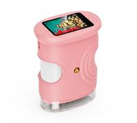 DAZZLEEX 1000X Handheld Digital Microscope 4K Resolution 2.0 Inch IPS Screen Rechargeable Microscope For Students Learning Or Outdoor Activities(Pink)