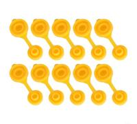 DAZZLEEX 10pcs Yellow Fuel Tank Vent Replacement Set, Plastic Gas Can Exhaust Covers for Blitz, Korpin, Rotopax, Mace, Midwest and Other