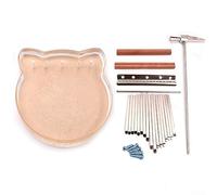 DAZZLEEX 17 Keys Thumb Piano Portable Kalimba DIY Replacement Parts With Keys Bridge Tuning Hammer Accessories(D)