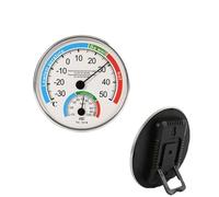 DAZZLEEX 1Pcs Thermometer Hygrometer Thermo Analogue Humidity Room Climate Control Inside Indoor & Outdoor Temperature Lcd Display