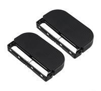 DAZZLEEX 2-Pack Foldable Thickened Rubber Motorcycle Foot Pegs for Electric Cars and ATVs
