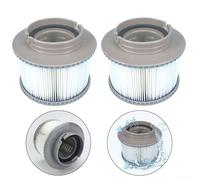 DAZZLEEX 2 Pack Inflatable Spa Filter Cartridge for MSPA FD2089 8.6x11.5cm Replacement Part Easy Clean Reusable Pool Filter Accessories