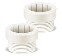 DAZZLEEX 2-Pack Pool Umbrella Adapter Sleeve for 1-3/4 Inch Umbrella Poles Outdoor Patio Garden Beach Sunshade White Plastic