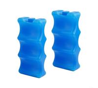 DAZZLEEX 2 Pack Reusable Ice Packs for Cans and Bottles 600ml HDPE BPA Cooler Inserts for Lunch Box Camping Travel Picnic Outdoor Drinks Royal Blue