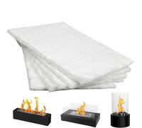 DAZZLEEX 24pcs Bioethanol Sponge White Fiber Cotton Ceramic Wool For Bioethanol Extend Fire Life For Bioethanol Fireplace Table Top Ethanol Burner(2 * 4.7in)