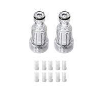 DAZZLEEX 2Pcs High Pressure Washer Filter+10Pcs Filter Core 3/4 Inch Garden Hose For Garden Connector