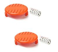 DAZZLEEX 2Pcs Spool Cover for Grass Trimmer For BLACK + DECKER STC1815 GL4525 385022-03 Spool Cap