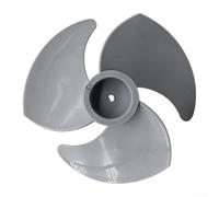DAZZLEEX 3 Leaf PVC Fan Blades 180mm D-Shaped Aperture for Turbo Floor Fan Air Circulation Replacement Parts Quiet Low Noise Turbine Cooling Accessory(gray)