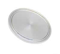 DAZZLEEX 304 Stainless Steel Tri Clamp Sanitary End Cap Blind Cover for 38mm to 219mm Pipe Fitting Industrial Fluid System Silver 1 Pack(63mm)