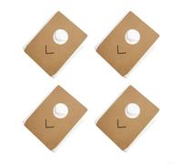 DAZZLEEX 4 Pack 3L Replacement Dust Bags for Eureka Stylus NEC490BL Cordless Vacuum Cleaner with 5 Layer Filtration Non-Woven Fabric Large Capacity White(4 PACK)