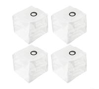 DAZZLEEX 4 Pack 4L Dust Bags for EZVIZ RC3 Plus RE4 Plus RE5 Plus Robot Vacuum Cleaner Replacement Parts Long Lasting Up to 90 Days Easy Install No Tools Required(4 PACK)