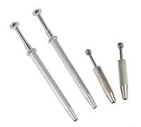 DAZZLEEX 4-Piece Bead Holder Grabber Tool Set with 3-Claw and 4-Claw Tweezers for Gems Plastic Glass Beads Small Screws Model Making Silver Steel Hand Tool Set