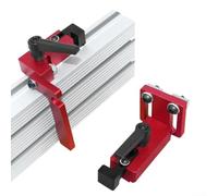 DAZZLEEX 45Type Support Connector Aluminum Alloy 45 Type Miter Track Stop Chute Locator T-Track Woodworking DIY Tool Red